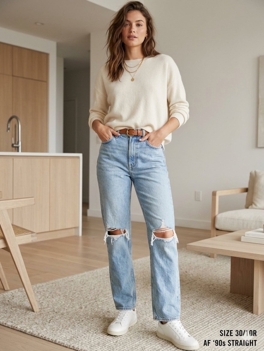 Abercrombie and Fitch the 90s straight ultra high-rise jeans 30/10 R